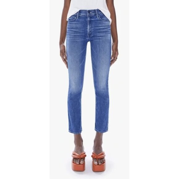 MOTHER The Mid Rise Dazzler Ankle Jeans in Wish On A Star - Size 25 - Picture 1 of 16